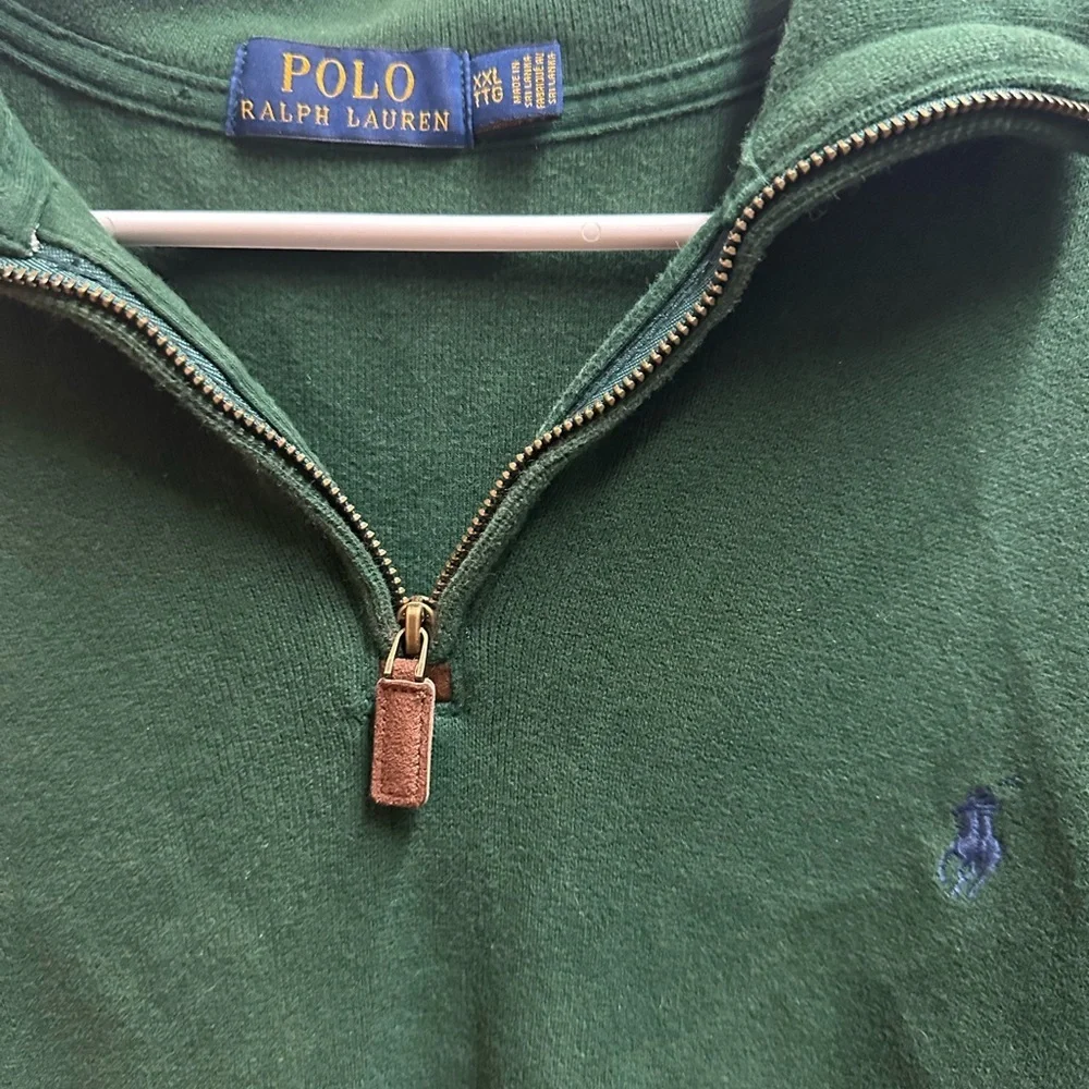 Ralph Lauren. Men Green Half-Zip Sweater size XXL/ NWOT #582